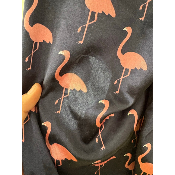 SHEIN Girls Navy Pink Flamingo Print Pajama Set XL - Picture 4 of 8